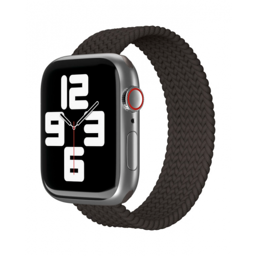 Ремешок нейлоновый плетёный "vlp" для Apple Watch 38/40/41, L/XL, 2шт, чёрный