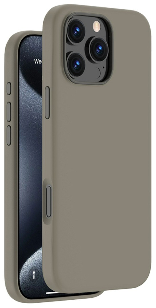 Чехол Deppa Liquid Silicone (Magsafe) для iPhone 16 Pro серый